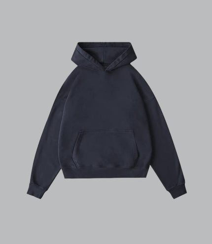 Wholesale 50-Pack Vintage Navy Drop Shoulder Hoodies