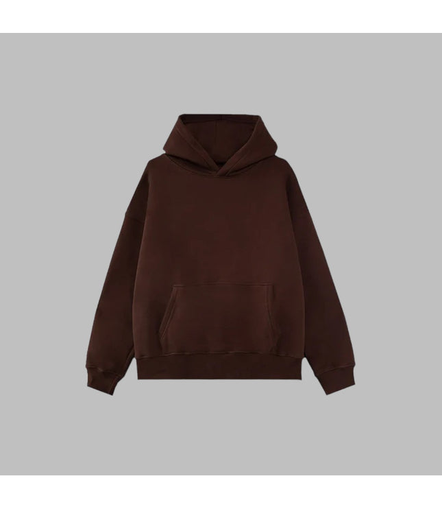 Wholesale 50-Pack Brown Drop Shoulder Hoodies