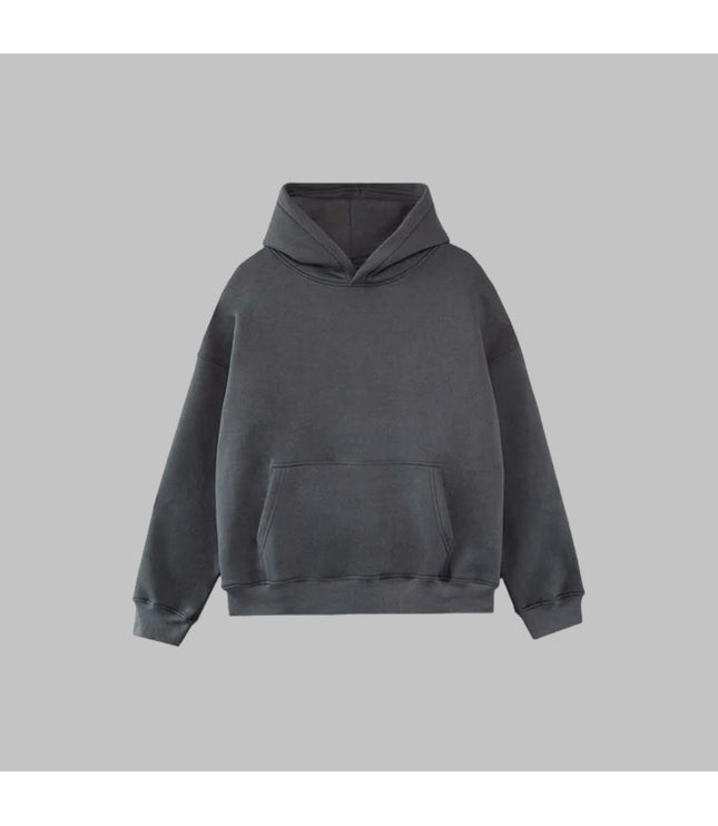 Wholesale 50-Pack Charcoal Drop Shoulder Hoodies