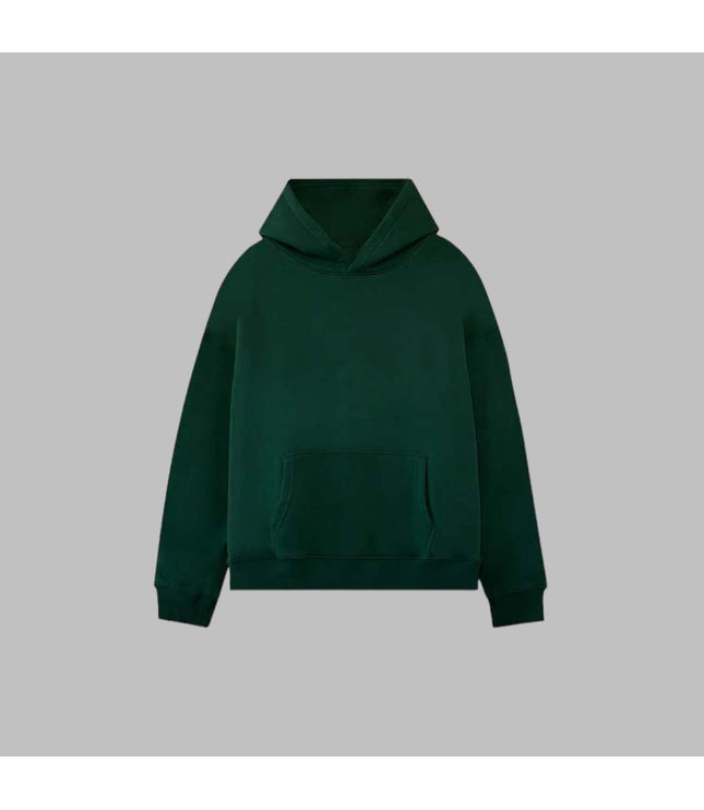 Wholesale 50-Pack Forest Green Drop Shoulder Hoodies