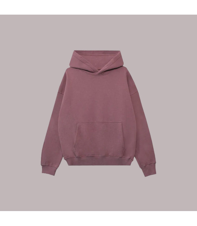 Wholesale 50-Pack Mauve Drop Shoulder Hoodies