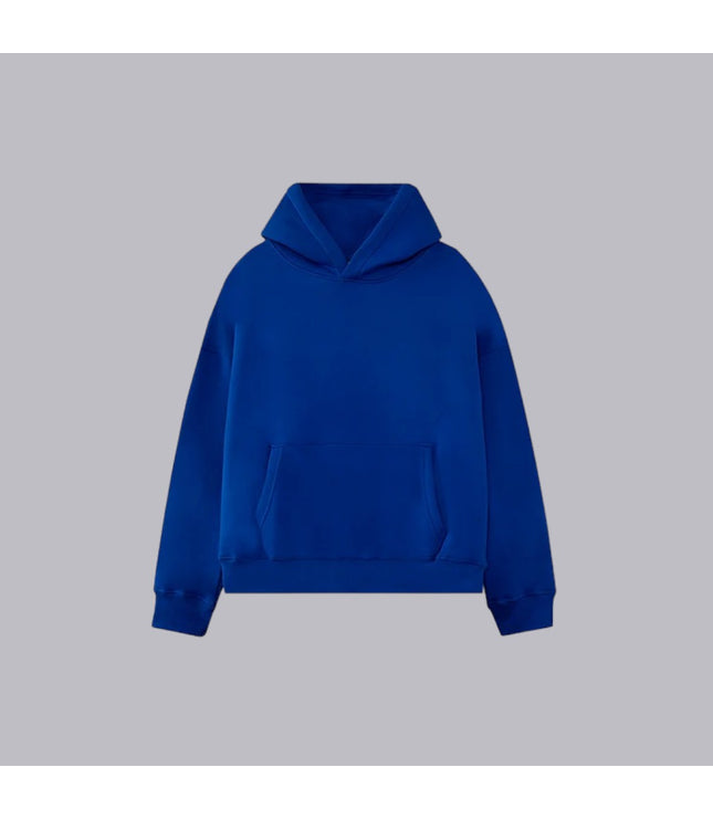 Wholesale 50-Pack Royal Blue Drop Shoulder Hoodies